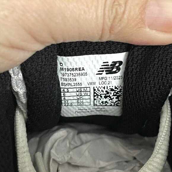 New Balance Gray Red 1906R Sneakers - 6US, New In Box! - Picture 6 of 10